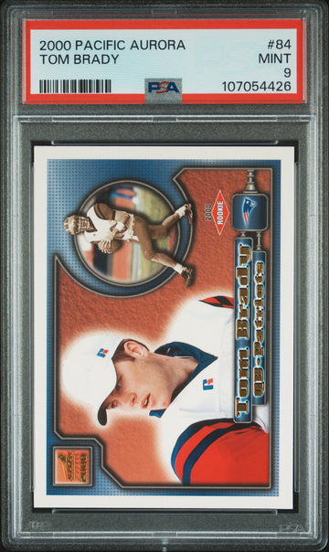 2000 Pacific Aurora #84 Tom Brady PSA 9 Rookie RC