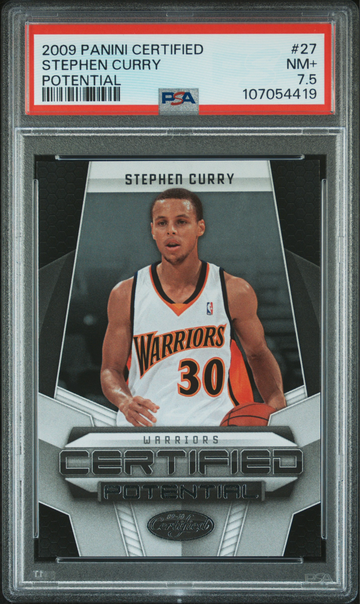 2009 Panini Certified Potential Steph Curry /500 #27 PSA 7.5 Rookie