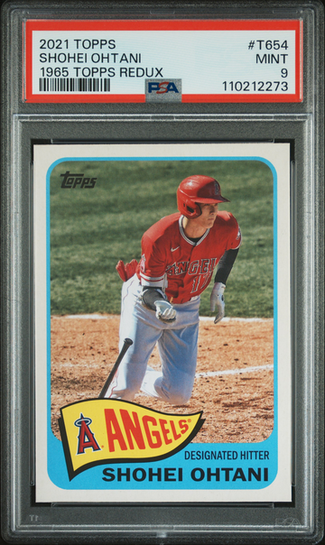 T654 Shohei Ohtani 2021 Topps 1965 Topps Redux 1965 Topps Redux PSA 9