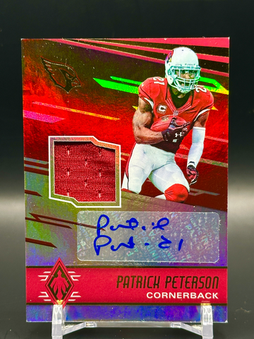 VAM-PP Patrick Peterson 2016 Panini Phoenix - Veteran Autograph Materials #/4
