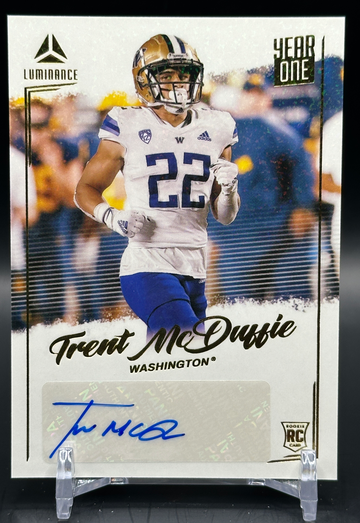 YOS-TMC Trent McDuffie 2022 Panini Luminance - Year One Signatures Green