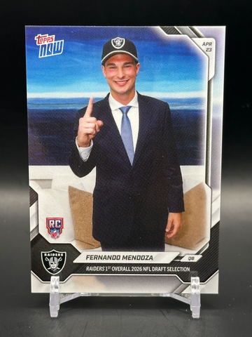 2026 Topps Now Fernando Mendoza Draft Card
