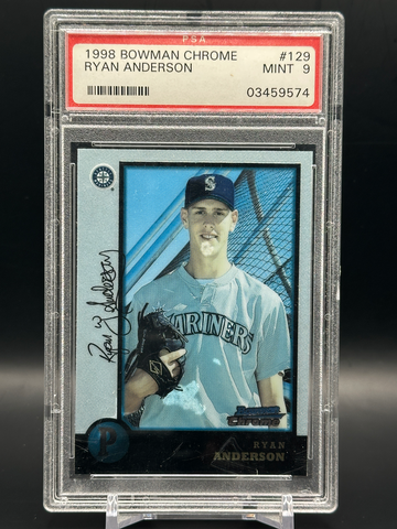 #129 Ryan Anderson 1998 Bowman Chrome Rookie PSA 9