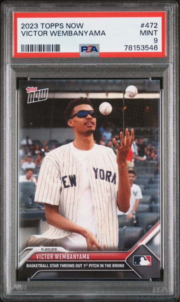 2023 Topps Now Victor Wembanyama #472 PSA 9 1st Pitch 