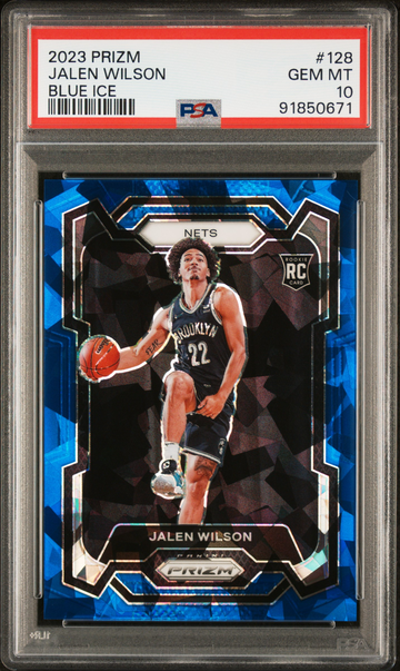 2023 Prizm Jalen Wilson Rookie Blue Ice Prizm 120/125 PSA 10