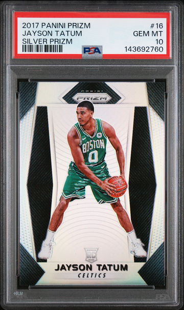 2017 Prizm Jayson Tatum #16 Rookie Silver PSA 10 