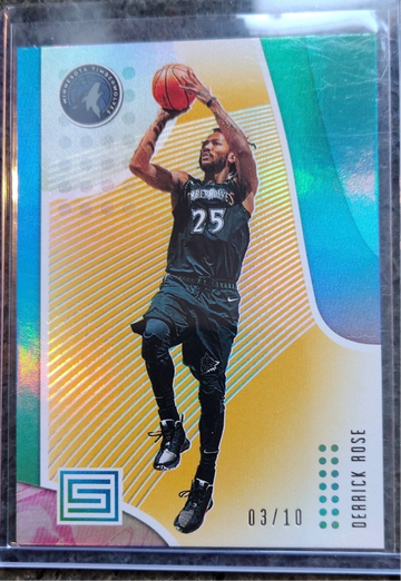 2018-19 Panini Status Derrick Rose Gold /10 Timberwolves