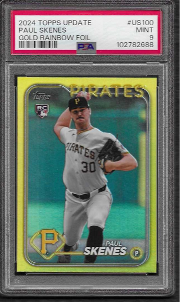 2024 Topps Update Paul Skenes Gold Rainbow Foil