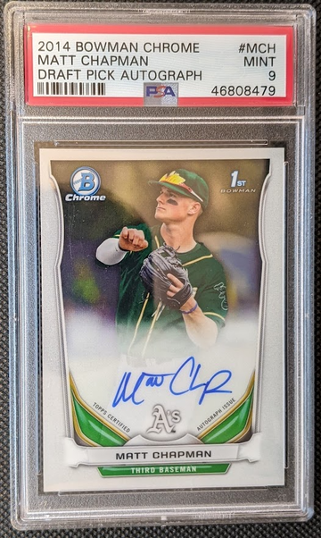 2014 Bowman Chrome Draft Pick Auto - Matt Chapman