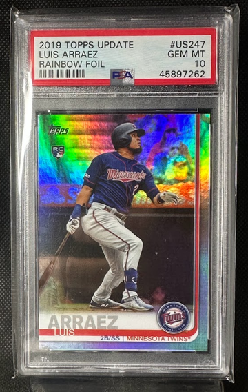 2019 Topps Update Luis Arraez RC - Rainbow Foil