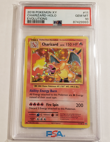 2016 Pokémon XY Evolutions #11 CHARIZARD Holo PSA 10