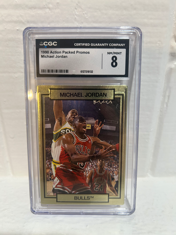 1990 Action Packed Michael Jordan Promo CGC 8- Rare!!
