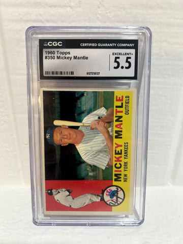 1960 Topps Mickey Mantle #350-CGC 5.5