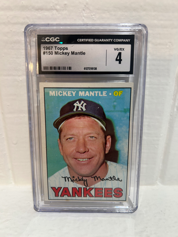 1967 Topps Mickey Mantle #150 CGC 4 VG