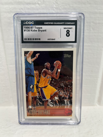 1996 Topps KOBE BRYANT #138 CGC 8