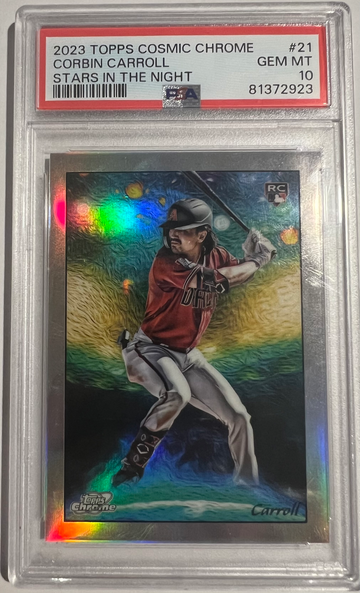 2023 Topps Cosmic Chrome Corbin Carroll Stars In The Night #21 PSA 10