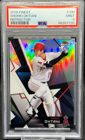 2018 Topps Finest Refractor #100 Shohei Ohtani RC PSA 9 Mint SP