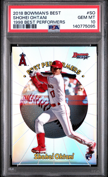 2018 Bowman’s Best Shohei Ohtani RC 1998 Best Performers PSA 10