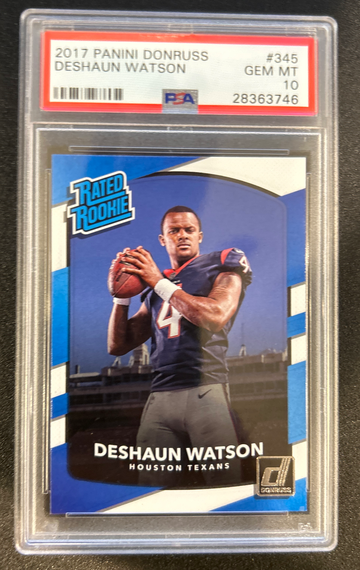 Deshaun Watson 2017 Donruss RC PSA 10