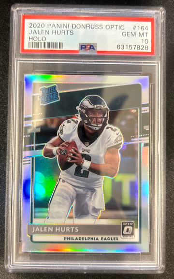 Jalen Hurts 2020 Optic Holo RC PSA 10