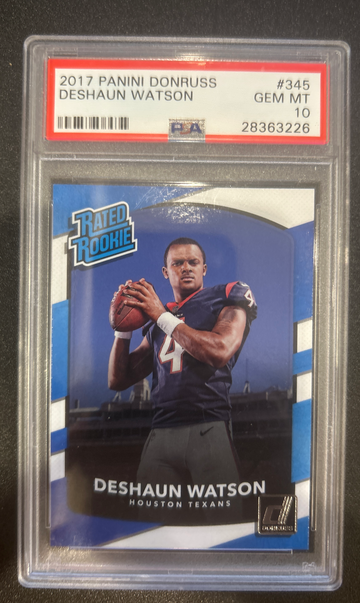 Deshaun Watson 2017 Donruss RC PSA 10