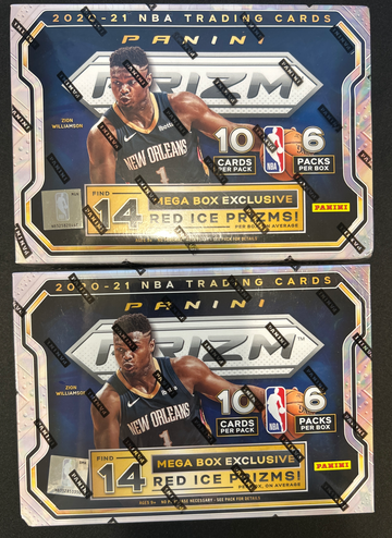 2020-21 NBA Prizm Mega Boxes- Qty 2