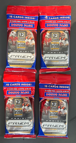 2020 NFL Prizm Cello Packs Unopened Qty-4