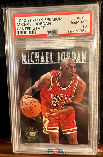 1993 Skybox Premium Michael Jordan Center Stage #CS1 PSA 10 Gem Mint