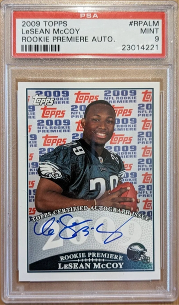 2009 topps LeSean McCoy rookie auto