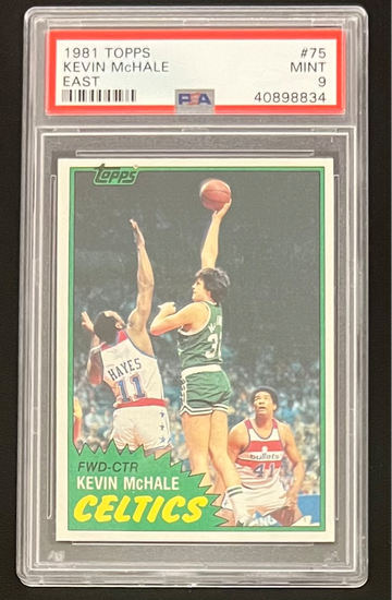 1981 TOPPS EAST #75 KEVIN McHALE RC PSA 9 MINT ROOKIE