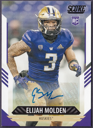 2021 Panini Score Elijah Molden Signatures Rookie Titans