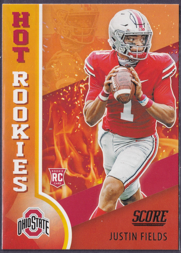 2021 Panini Score Justin Fields Hot Rookies #HR2 Ohio State Buckeyes Bears