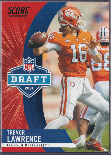 2021 Panini Score Trevor Lawrence NFL Draft #D1 Clemson Tigers Jaguars