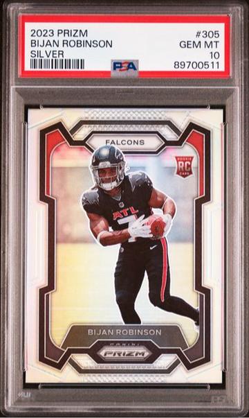 2023 Prizm Bijan Robinson Silver Prizm PSA 10 #305