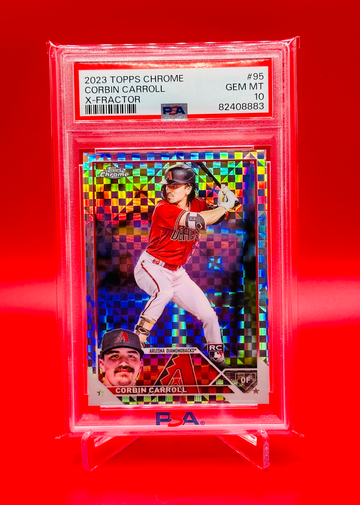 2023 Topps Chrome #95 CORBIN CARROLL RC X-Fractor GEM MINT *PSA 10* Rookie