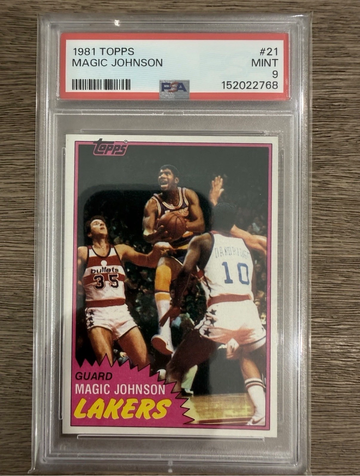1981-82 Topps Magic Johnson #21 PSA 9