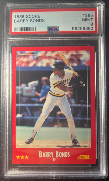 1988 Score Barry Bonds #265 PSA 9 Mint
