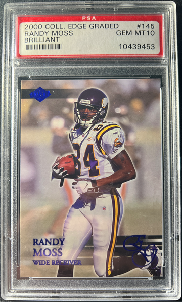 2000 Collector’s Edge Brilliant Randy Moss #145 PSA 10 Gem Mint /500