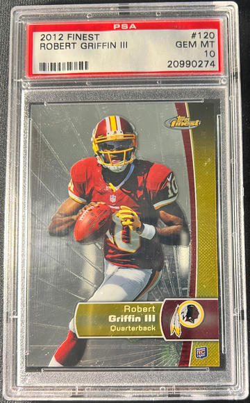 2012 Topps Finest Robert Griffin III #120 PSA 10 Gem Mint Rookie Fast Shipping