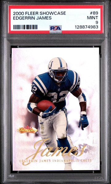 2000 Fleer Showcase Edgerrin James #89 PSA 9 Mint
