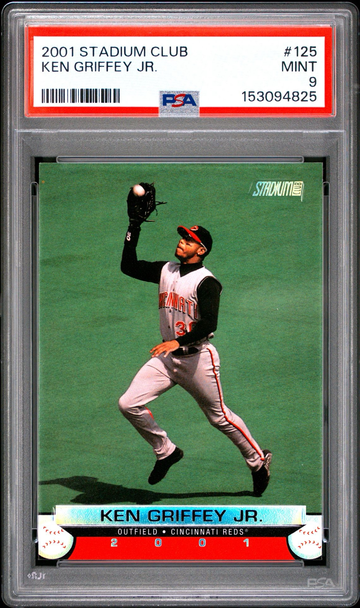 2001 Stadium Club Ken Griffey Jr. #125 – PSA 9 MINT – Cincinnati Reds