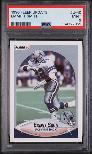1990 Fleer Update Emmitt Smith Rookie #U-40 PSA 9 MINT