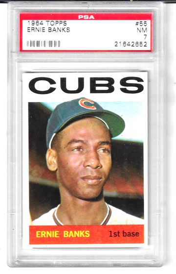 1964 Topps Ernie Banks PSA 7