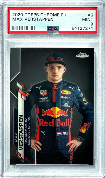 Max Verstappen 2020 Topps Formula 1 #6 Protrait PSA9 MINT