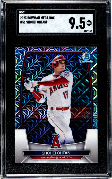 Shohei Ohtani 2023 Bowman Chrome Mega Box #51 SGC9.5 MINT+ Angels
