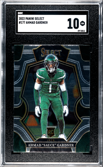 Ahmad "Sauce" Gardner 2022 Panini Select #177 Rookie RC SGC10 GEM MT NY Jets