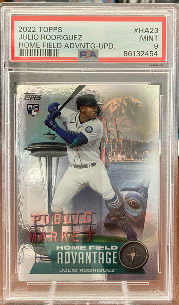 2022 Topps Julio Rodriguez Home Field Advantage rookie psa 9