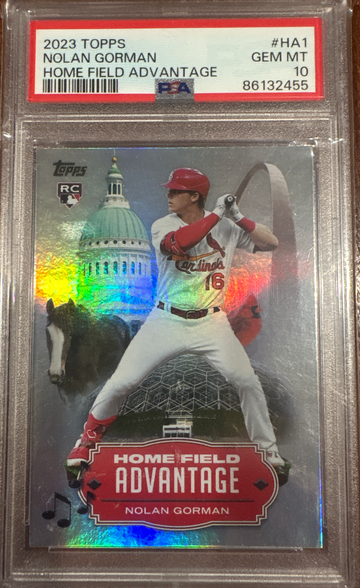 2023 Topps Nolan Gorman Home Field Advantage rc rookie psa 10