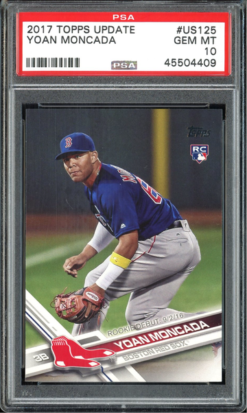 YOAN MONCADA PSA 10 RC 2017 TOPPS UPDATE #US125