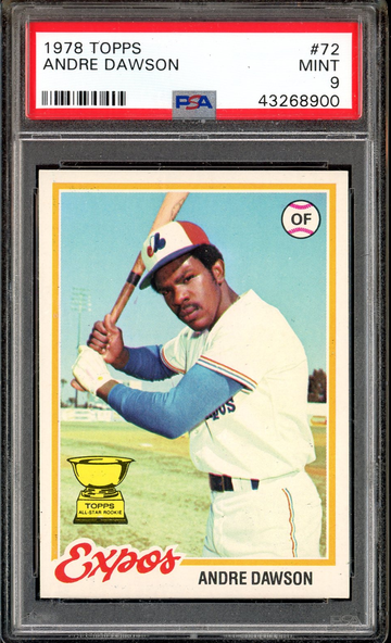 1978 TOPPS ANDRE DAWSON PSA 9 #72 CENTERED 